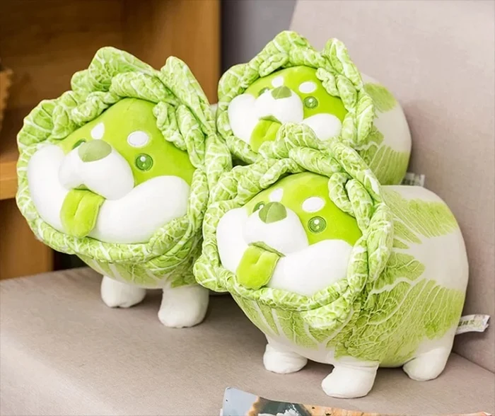 Vegetable Fairy Series Cabbage Dog 45cm Plush 4 Vegetable Fairy Series Cabbage Dog 45cm Plush - Image 2