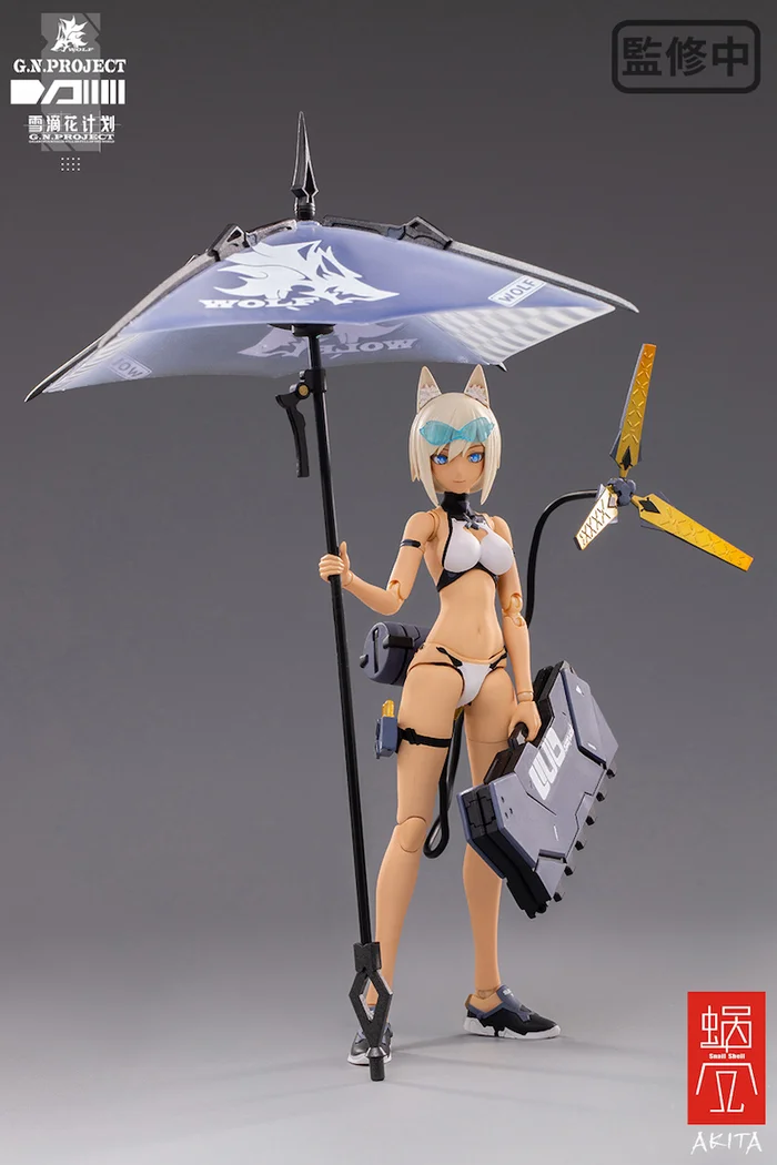 G.N.Project Vol. 1 WOLF-001: Swimsuit Figure Body & Equipment Set 1/12 Scale Action Figure 6 G.N.Project Vol. 1 WOLF-001: Swimsuit Figure Body & Equipment Set 1/12 Scale Action Figure - Image 4