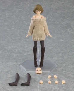 Max Factory Figma Female Body (Chiaki) W/ Off-the-Shoulder Sweater Dress -Featured Toys 40f51b0f89224f019fe0cd22dde7eccf.jpg