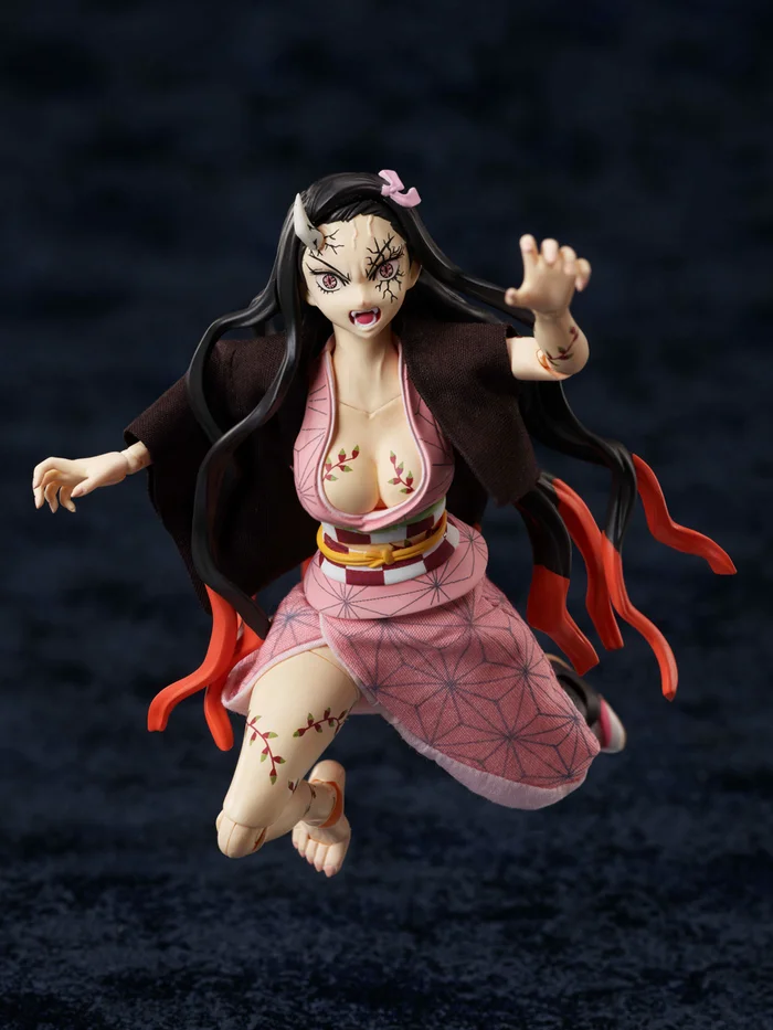 BUZZmod Demon Slayer: Kimetsu No Yaiba Nezuko Kamado: Demon Advancing Ver. 1/12 Scale Action Figure 7 BUZZmod Demon Slayer: Kimetsu No Yaiba Nezuko Kamado: Demon Advancing Ver. 1/12 Scale Action Figure - Image 5