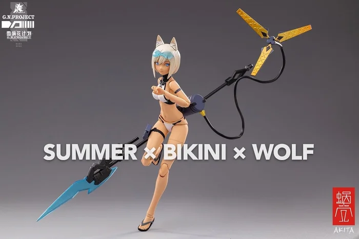 G.N.Project Vol. 1 WOLF-001: Swimsuit Figure Body & Equipment Set 1/12 Scale Action Figure 4 G.N.Project Vol. 1 WOLF-001: Swimsuit Figure Body & Equipment Set 1/12 Scale Action Figure - Image 2