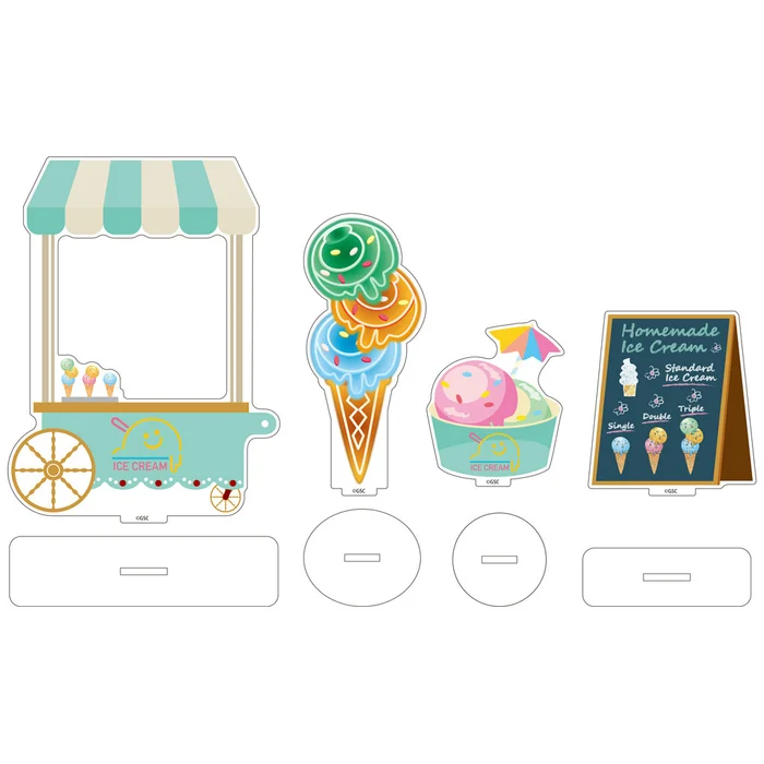 GOOD SMILE COMPANY Nendoroid More Acrylic Stand Decorations: Ice Cream Parlor 3 GOOD SMILE COMPANY Nendoroid More Acrylic Stand Decorations: Ice Cream Parlor