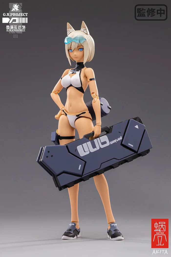 G.N.Project Vol. 1 WOLF-001: Swimsuit Figure Body & Equipment Set 1/12 Scale Action Figure 8 G.N.Project Vol. 1 WOLF-001: Swimsuit Figure Body & Equipment Set 1/12 Scale Action Figure - Image 6
