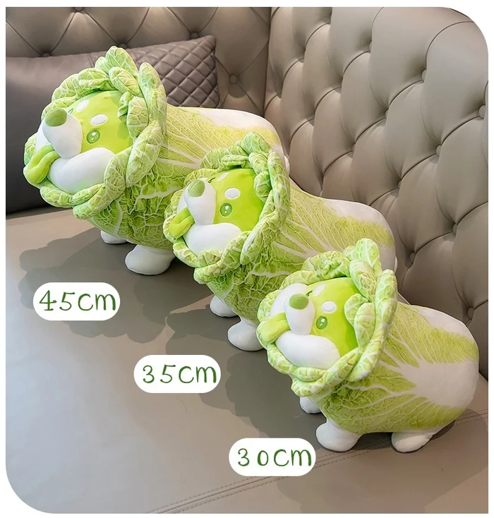 Vegetable Fairy Series Cabbage Dog 45cm Plush 3 Vegetable Fairy Series Cabbage Dog 45cm Plush