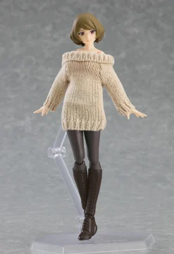 Max Factory Figma Female Body (Chiaki) W/ Off-the-Shoulder Sweater Dress