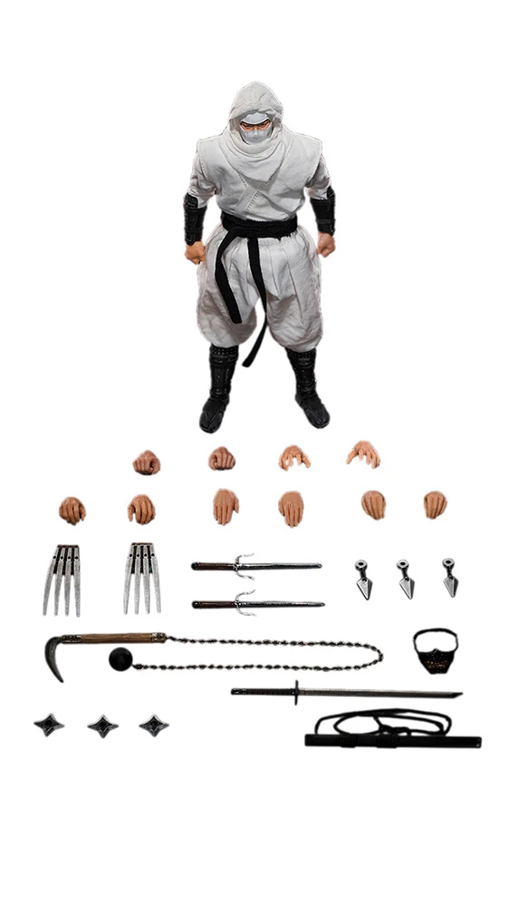 Shadow Ninja (White) 1/12 Scale Action Figure 10 Shadow Ninja (White) 1/12 Scale Action Figure - Image 8
