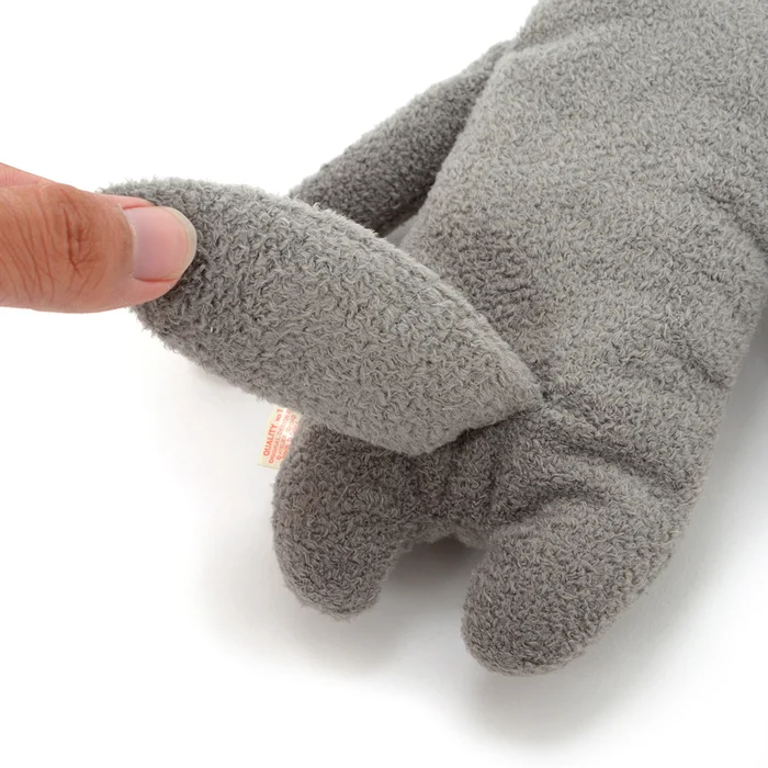 Fumofumo-san Dark Gray Rufu Plush (Medium) 8 Fumofumo-san Dark Gray Rufu Plush (Medium) - Image 6