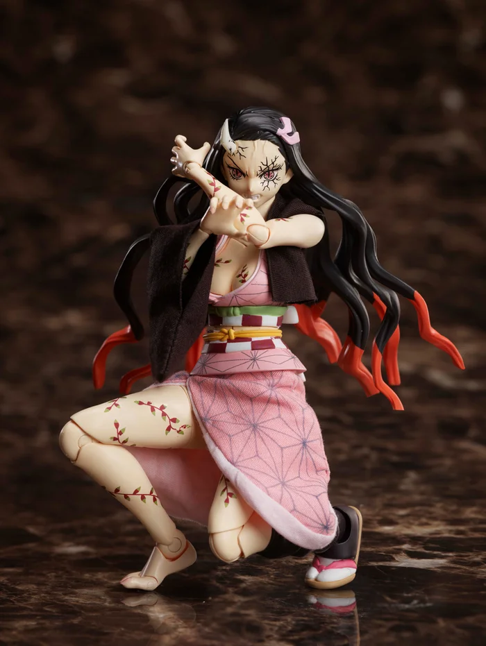 BUZZmod Demon Slayer: Kimetsu No Yaiba Nezuko Kamado: Demon Advancing Ver. 1/12 Scale Action Figure 8 BUZZmod Demon Slayer: Kimetsu No Yaiba Nezuko Kamado: Demon Advancing Ver. 1/12 Scale Action Figure - Image 6