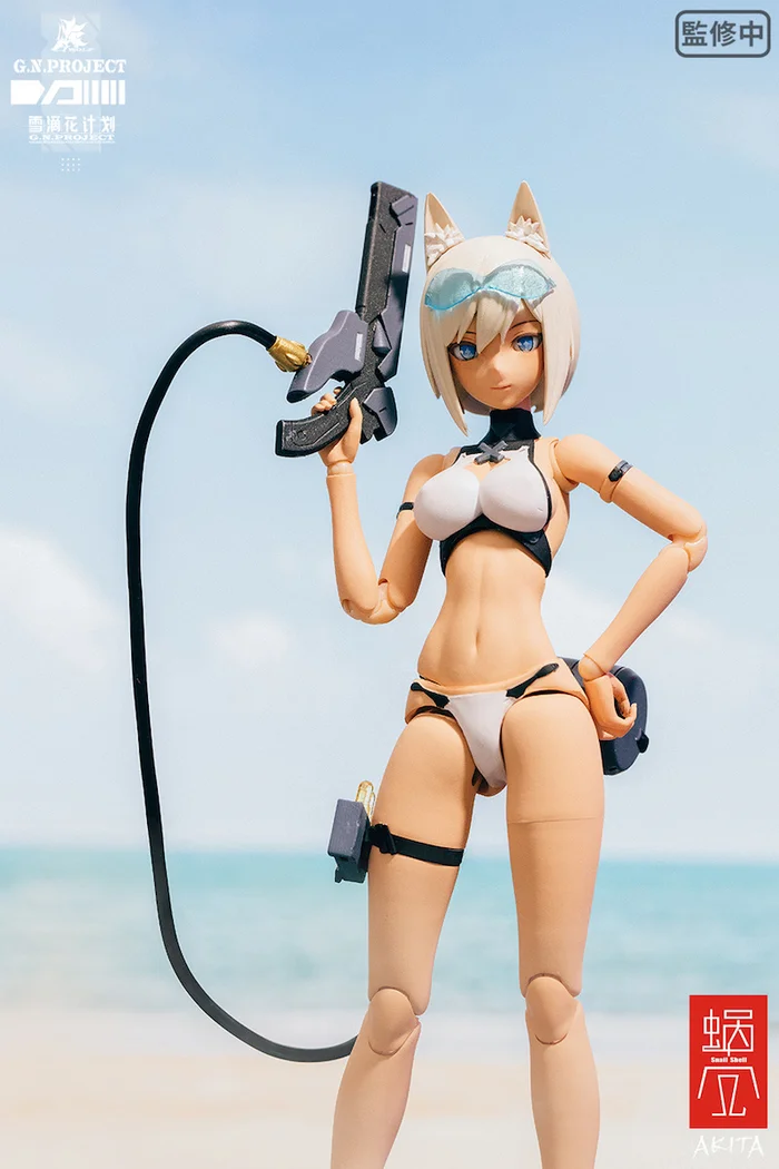 G.N.Project Vol. 1 WOLF-001: Swimsuit Figure Body & Equipment Set 1/12 Scale Action Figure 3 G.N.Project Vol. 1 WOLF-001: Swimsuit Figure Body & Equipment Set 1/12 Scale Action Figure