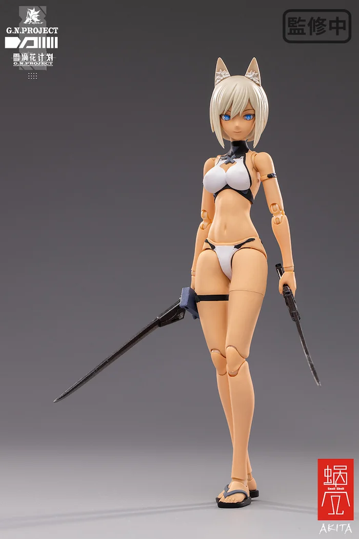 G.N.Project Vol. 1 WOLF-001: Swimsuit Figure Body & Equipment Set 1/12 Scale Action Figure 16 G.N.Project Vol. 1 WOLF-001: Swimsuit Figure Body & Equipment Set 1/12 Scale Action Figure - Image 14